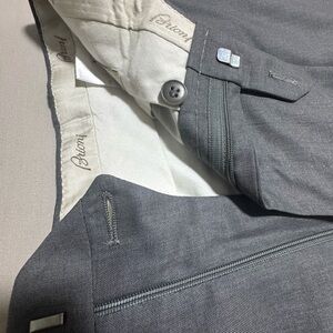 Brioni Black and Cream Trousers